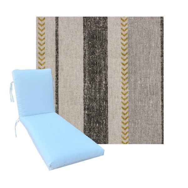 Universal Chaise Cushions in Richloom Solarium Wekender Driftwood 3 Universal Sizes