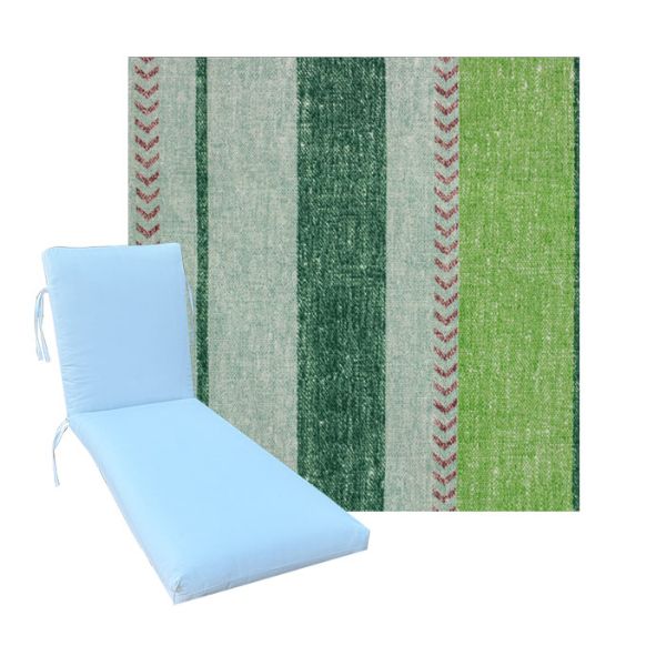 Universal Chaise Cushions in Richloom Solarium Weekender Palm 3 Universal Sizes