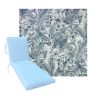 Universal Chaise Cushions in Richloom Solarium Wilshire Indigo 3 Universal Sizes