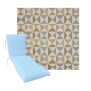 Classic Universal Chaise Lounge Cushions | Sunbrella Array Dune Fabric | 3 Sizes