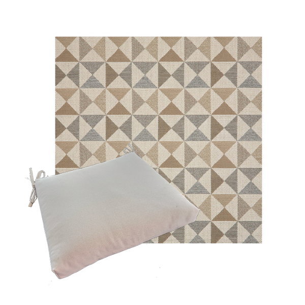 Outdoor Dining Chair Cushion Universal Sizes - Sunbrella Array Dune