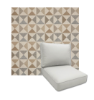 Universal Deep Seating Replacement Cushions in Sunbrella Array Dune Outdoor Fabric