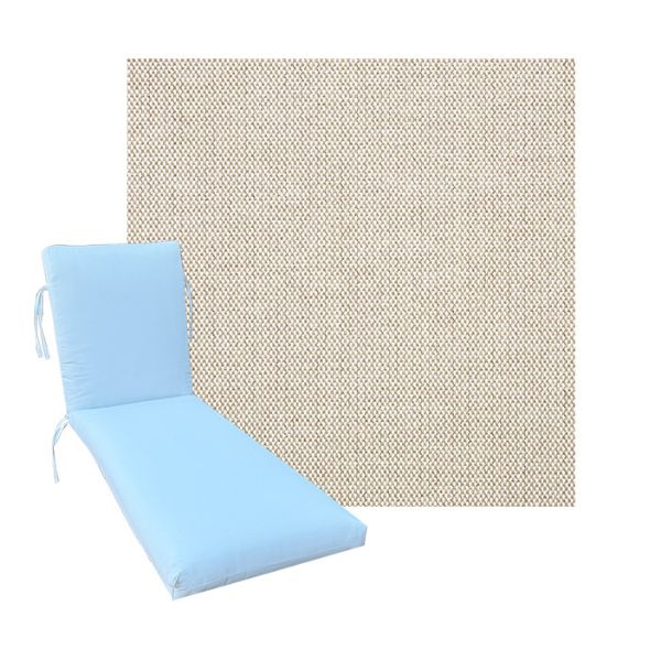Classic Universal Chaise Lounge Cushions | Sunbrella Blend Linen Fabric | 3 Sizes