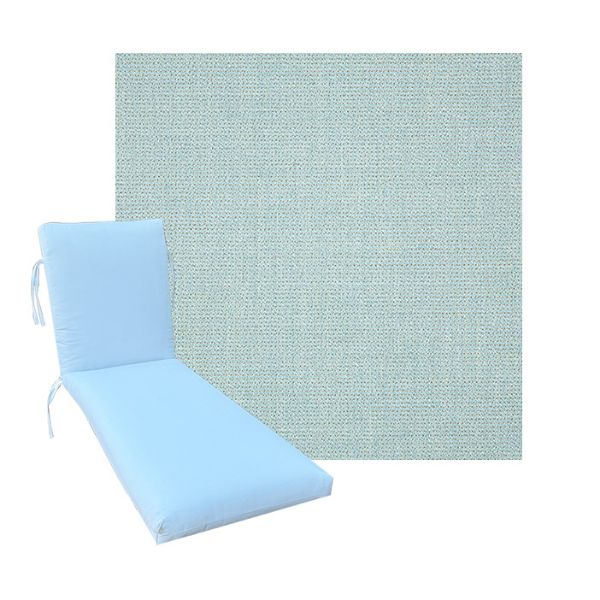 Classic Universal Chaise Lounge Cushions | Sunbrella Bliss Dew Fabric | 3 Sizes