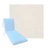 Classic Universal Chaise Lounge Cushions | Sunbrella Bliss Linen Fabric | 3 Sizes