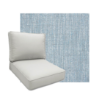 Sunbrella Adena Celeste Patio Chair Replacement Cushions