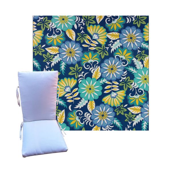 Cadelle Baltic by Richloom Solarium -  Universal Patio Chair Cushion With Ties