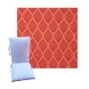 Fenbrook Coral by Richloom Solarium -  Universal Patio Chair Cushion With Ties