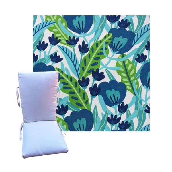 Fournette Lagoon by Richloom Solarium - Universal Patio Chair Cushion With Ties