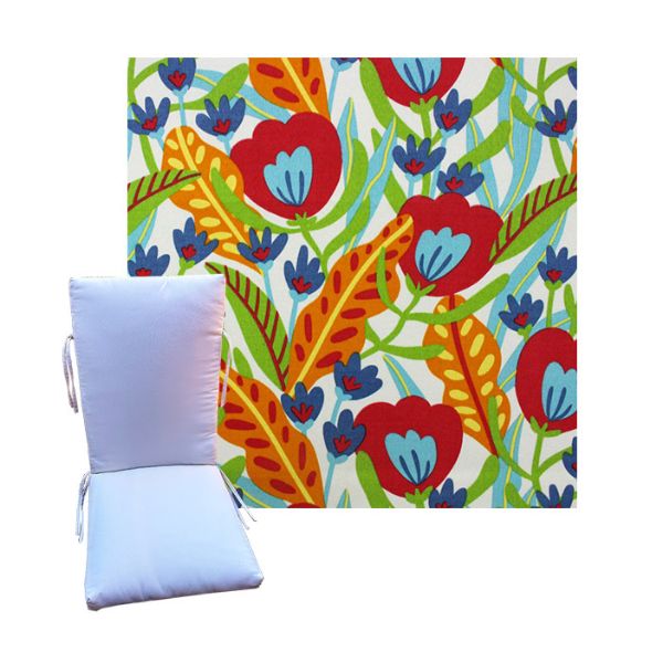 Fournette Multi by Richloom Solarium -  Universal Patio Chair Cushion With Ties