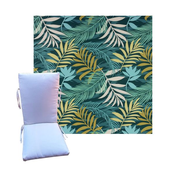 Mayland Palm by Richloom Solarium - Universal Patio Chair Cushion With Ties
