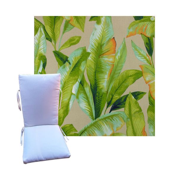 Mekko Caramel by Richloom Solarium - Universal Patio Chair Cushion With Ties