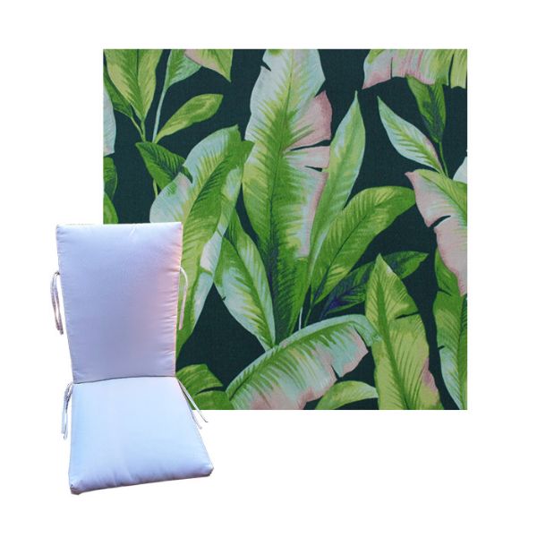 Mekko Emerald by Richloom Solarium -  Universal Patio Chair Cushion With Ties