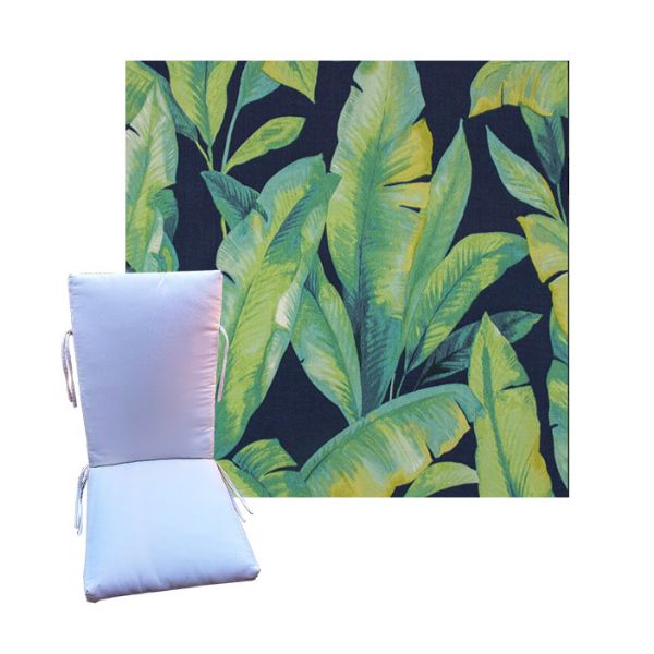 Mekko Lagoon by Richloom Solarium - Universal Patio Chair Cushion With Ties