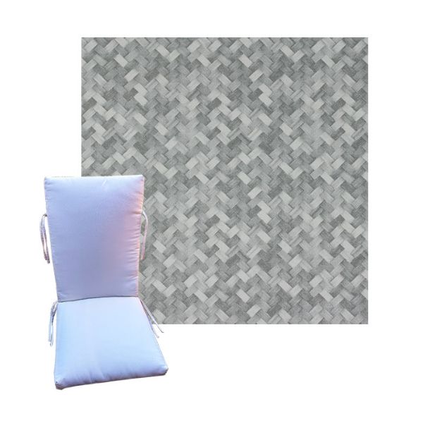 Mixes Pebble by Richloom Solarium - Universal Patio Chair Cushion With Ties