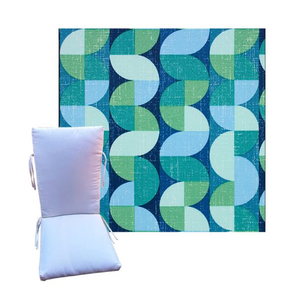 Pelle Baltic by Richloom Solarium - Universal Patio Chair Cushion With Ties