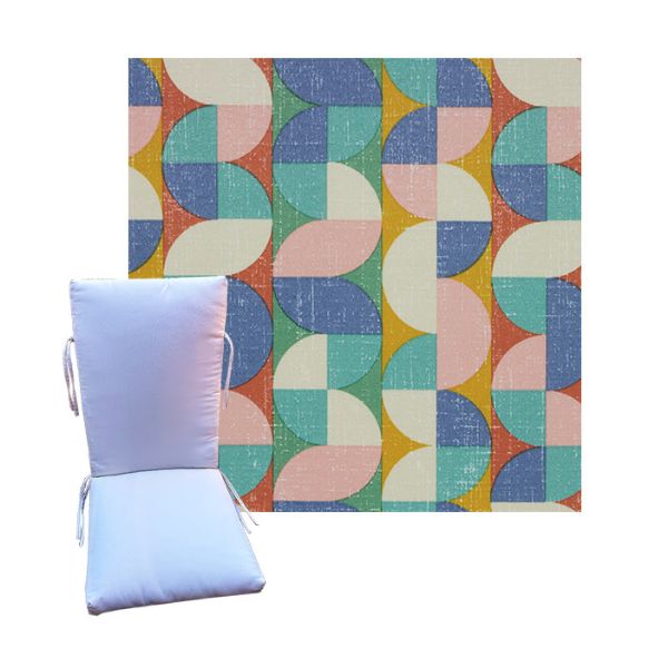 Pelle Sonoma by Richloom Solarium - Universal Patio Chair Cushion With Ties