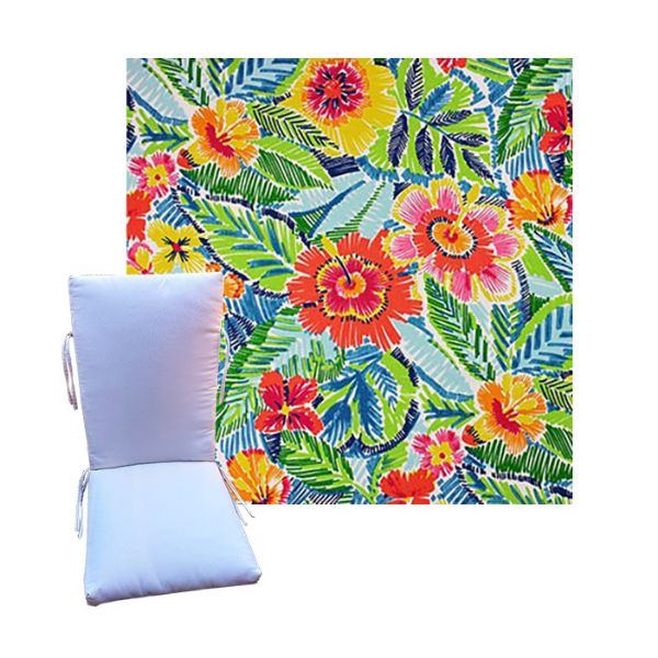 Pensacola Multi by Richloom Solarium - Universal Patio Chair Cushion With Ties