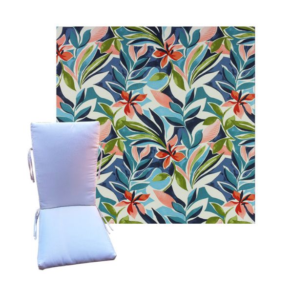 Soma Palm by Richloom Solarium - Universal Patio Chair Cushion With Ties