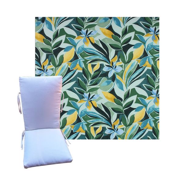 Soma Palm by Richloom Solarium - Universal Patio Chair Cushion With Ties