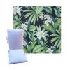 Tahiti Navy by Richloom Solarium - Universal Patio Chair Cushion With Ties