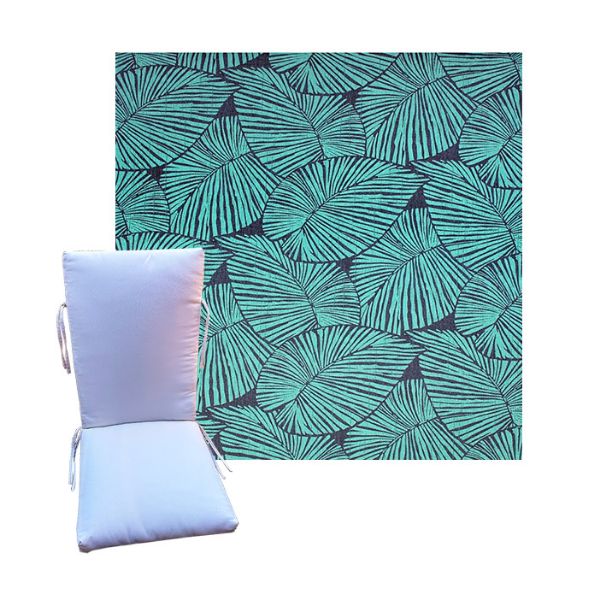 Talia Caribe by Richloom Solarium - Universal Patio Chair Cushion With Ties