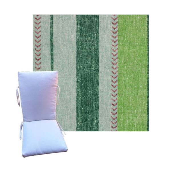 Weekender Palm by Richloom Solarium - Universal Patio Chair Cushion With Ties