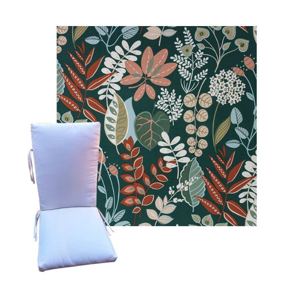 Windcrest Spruce by Richloom Solarium - Universal Patio Chair Cushion With Ties