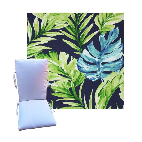 Zealand Capris by Richloom Solarium - Universal Patio Chair Cushion With Ties