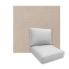 Universal Deep Seating Replacement Cushions in Sunbrella Play Oat Fabrics