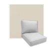 Universal Deep Seating Replacement Cushions in Sunbrella Play Snow Fabrics