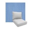 Universal Deep Seating Replacement Cushions in Sunbrella Cast Ocean Outdoor Fabric