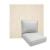 Universal Deep Seating Replacement Cushions in Sunbrella Cast Pumice Outdoor Fabric