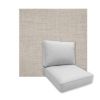 Universal Deep Seating Replacement Cushions in Sunbrella Cast Silver Outdoor Fabric