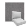 Universal Deep Seating Replacement Cushions in Sunbrella Cast Slate Outdoor Fabric