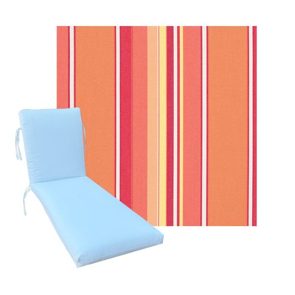 Classic Universal Chaise Lounge Cushions | Sunbrell Fabric | 3 Sizes
