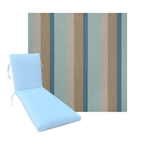 Classic Universal Chaise Lounge Cushions | Sunbrell Fabric | 3 Sizes