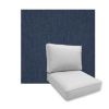 Universal Deep Seating Replacement Cushions in Sunbrella Spectrum Indigo Outdoor Fabric