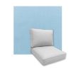 Universal Deep Seating Replacement Cushions in Sunbrella Canvas Air Blue Outdoor Fabric