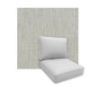 Universal Deep Seating Replacement Cushions in Sunbrella Canvas Granite Outdoor Fabric