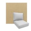 Universal Deep Seating Replacement Cushions in Sunbrella Canvas Heather Beige Outdoor FabricUniversal Deep Seating Replacement Cushions in Sunbrella Canvas Heather Beige Outdoor Fabric