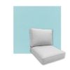 Universal Deep Seating Replacement Cushions in Sunbrella Canvas Mineral Outdoor Fabric