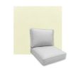 Universal Deep Seating Replacement Cushions in Sunbrella Canvas Natural Outdoor Fabric
