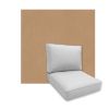 Universal Deep Seating Replacement Cushions in Sunbrella Canvas Raffia Outdoor Fabric