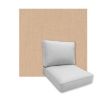 Universal Deep Seating Replacement Cushions in Sunbrella Canvas Sand Outdoor Fabric