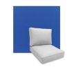 Universal Deep Seating Replacement Cushions in Sunbrella Canvas True Blue Outdoor Fabric