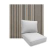 Universal Deep Seating Replacement Cushions in Sunbrella Cultivate Stone Outdoor Fabric