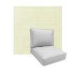 Universal Deep Seating Replacement Cushions in Sunbrella Linen Natural Outdoor Fabric