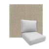 Universal Deep Seating Replacement Cushions in Sunbrella Linen Sesame Outdoor Fabric