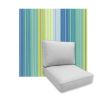 Universal Deep Seating Replacement Cushions in Sunbrella Seville Seaside Outdoor Fabric
